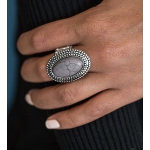 Gray crackle with silver